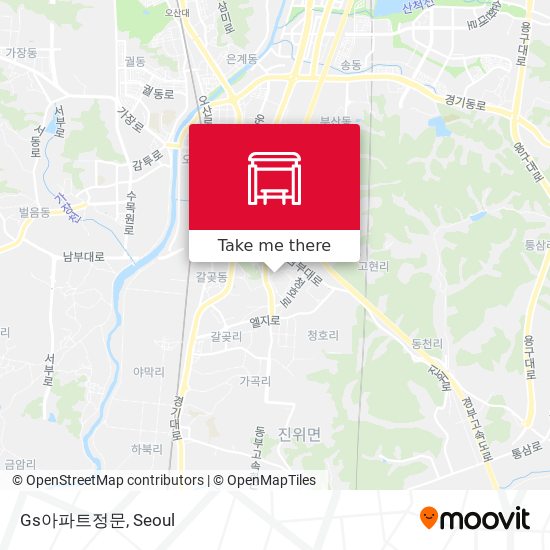 Gs아파트정문 map