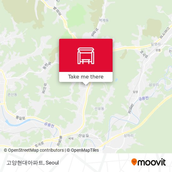 고양현대아파트 map