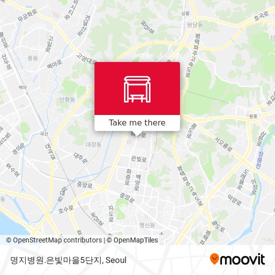 명지병원.은빛마을5단지 map