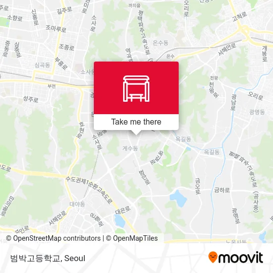 범박고등학교 map