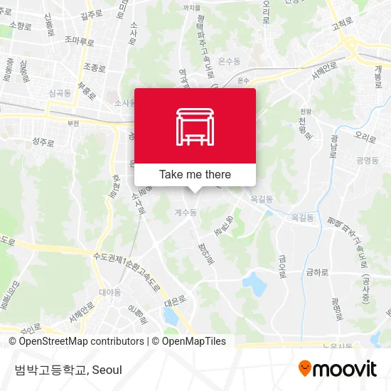 범박고등학교 map