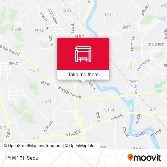 백봉1리 map