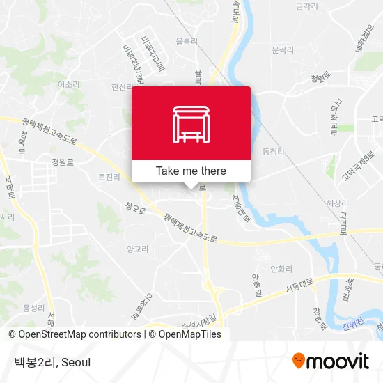 백봉2리 map