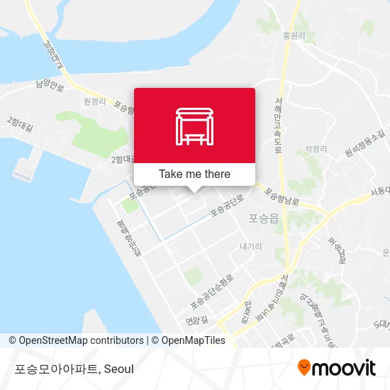 포승모아아파트 map