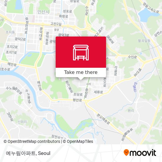 예누림아파트 map