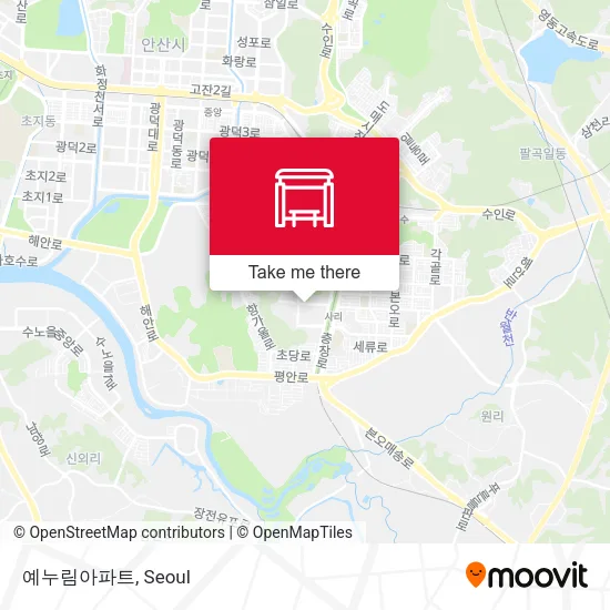 예누림아파트 map
