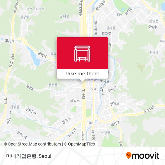 머내기업은행 map