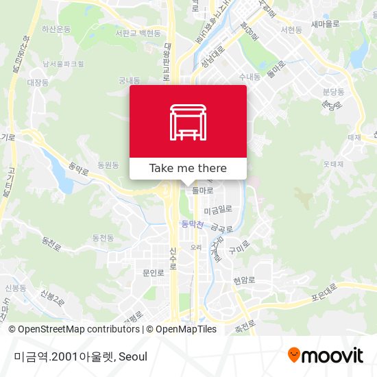 미금역.2001아울렛 map
