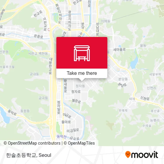 한솔초등학교 map