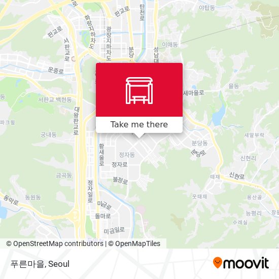 푸른마을 map