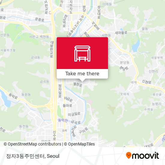 정자3동주민센터 map