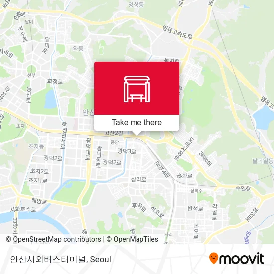 안산시외버스터미널 map