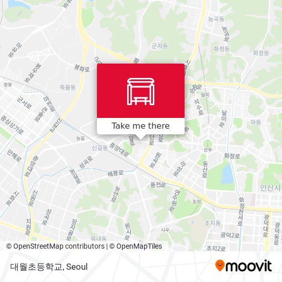 대월초등학교 map