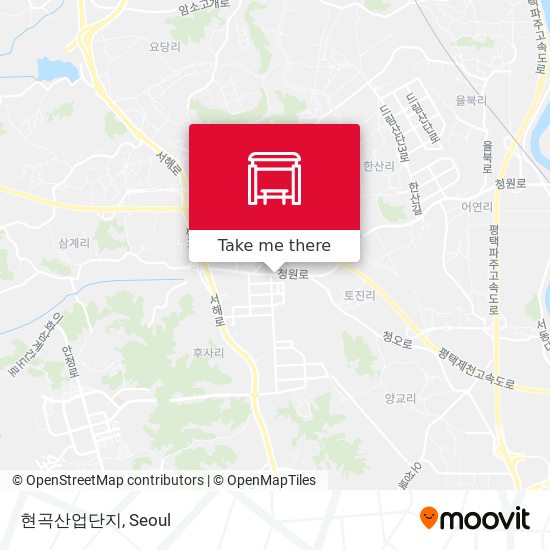 현곡산업단지 map