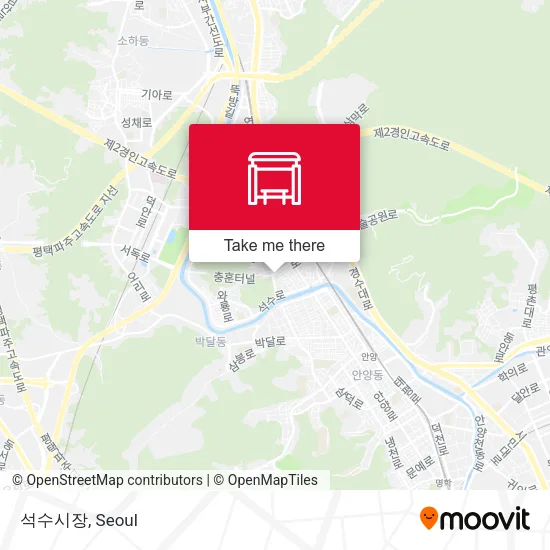 석수시장 map