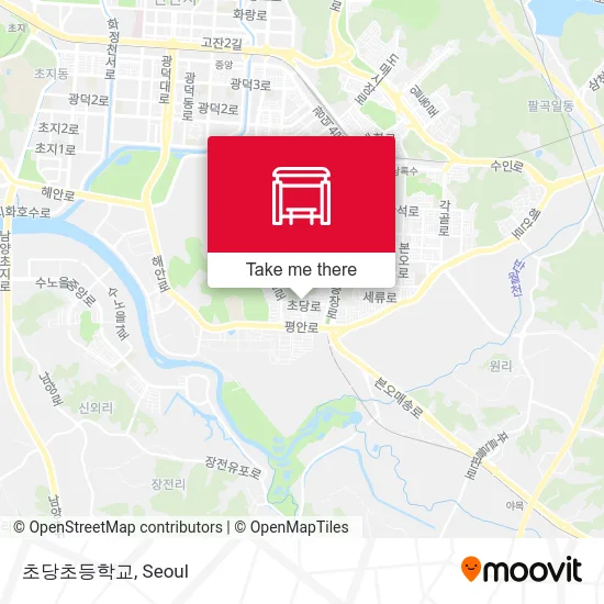 초당초등학교 map