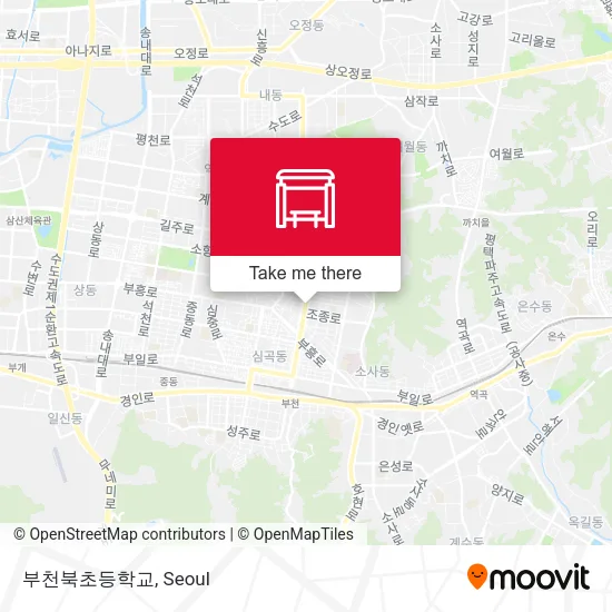 부천북초등학교 map