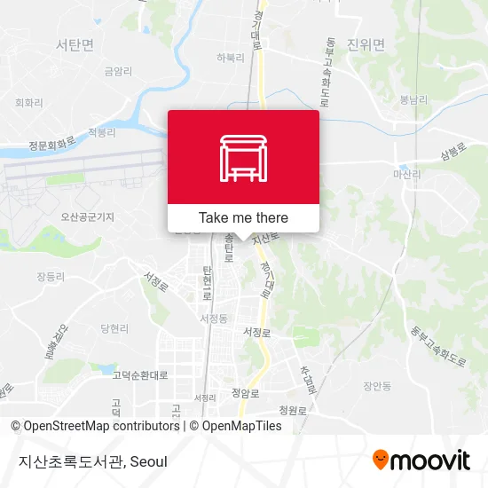 지산초록도서관 map