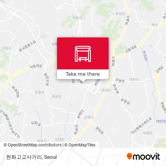 현화고교사거리 map
