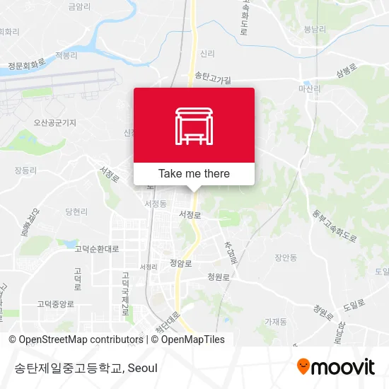 송탄제일중고등학교 map