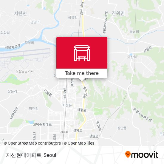 지산현대아파트 map