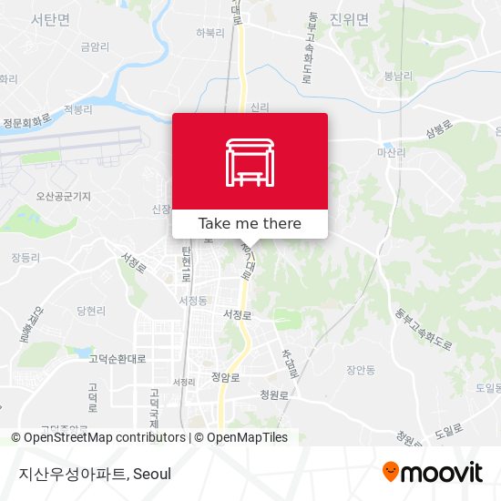지산우성아파트 map