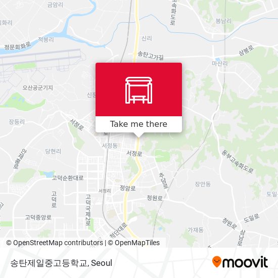 송탄제일중고등학교 map