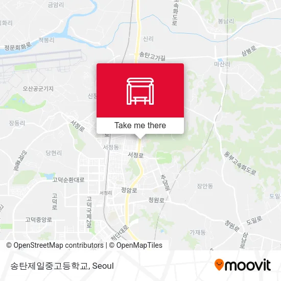 송탄제일중고등학교 map