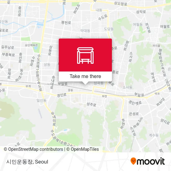 시민운동장 map