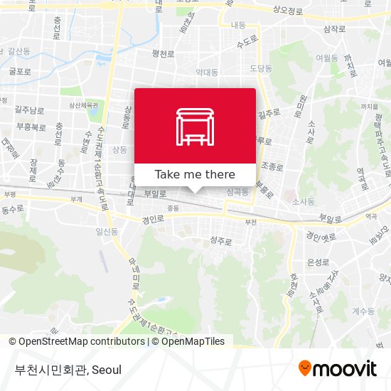 부천시민회관 map