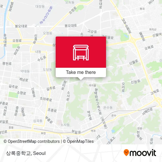 상록중학교 map