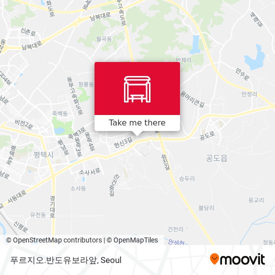 푸르지오.반도유보라앞 map