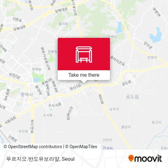 푸르지오.반도유보라앞 map