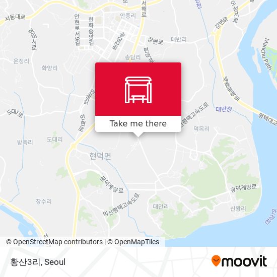 황산3리 map