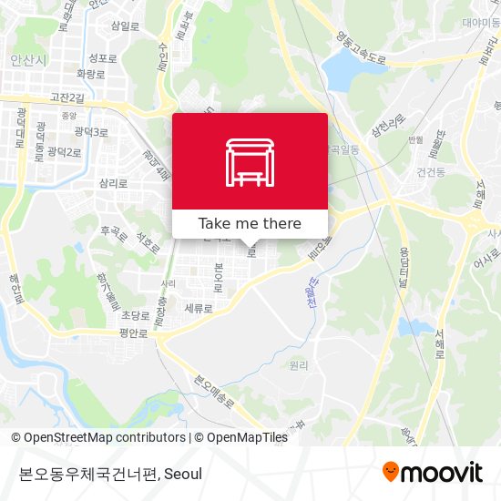 본오동우체국건너편 map