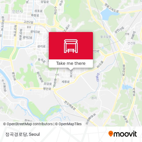 정곡경로당 map