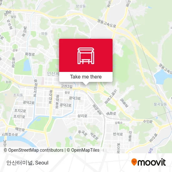 안산터미널 map