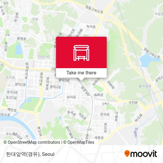 한대앞역(경유) map