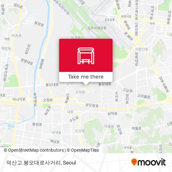 덕산고.봉오대로사거리 map