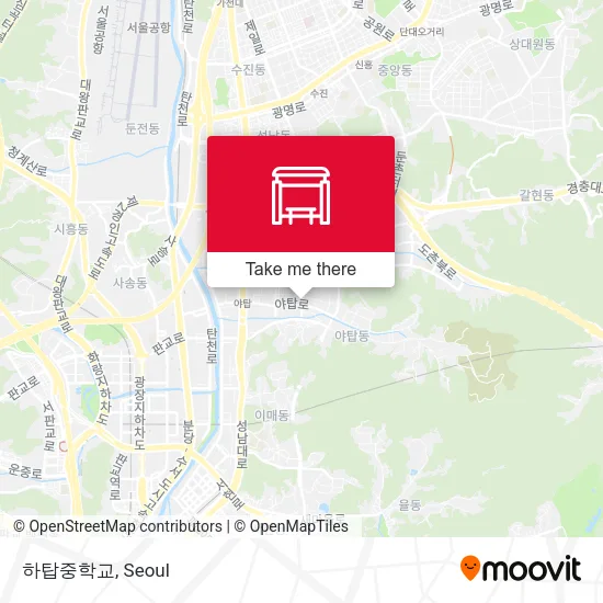 하탑중학교 map