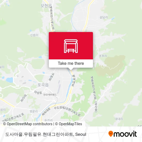 도사마을.우림필유.현대그린아파트 map