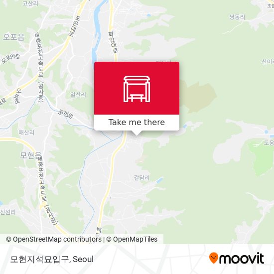 모현지석묘입구 map
