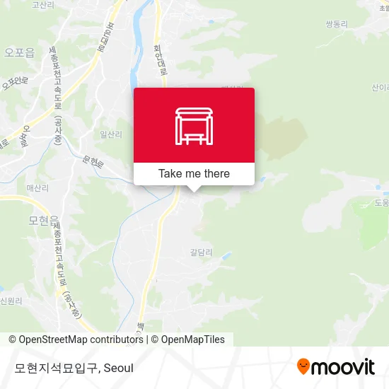 모현지석묘입구 map