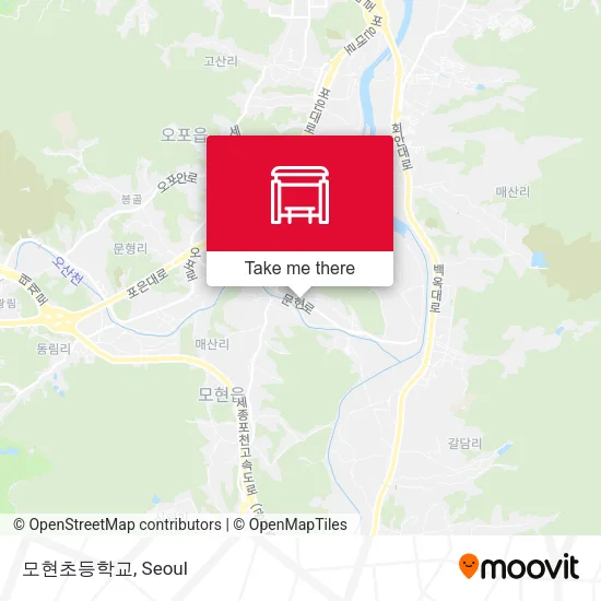 모현초등학교 map