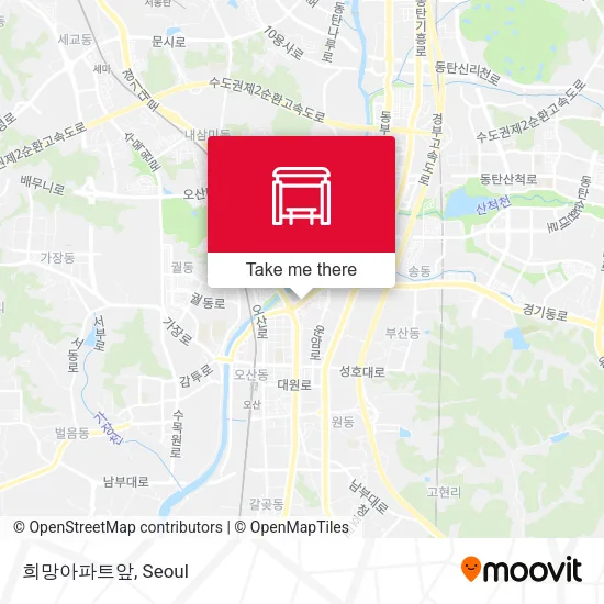 희망아파트앞 map