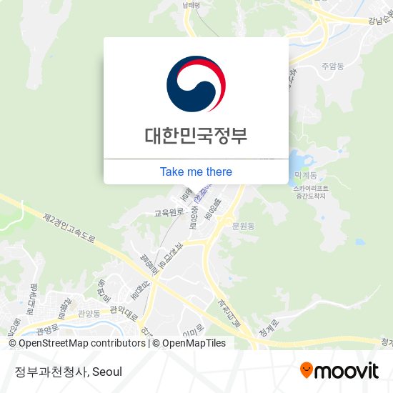 정부과천청사 map