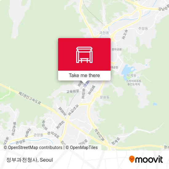 정부과천청사 map
