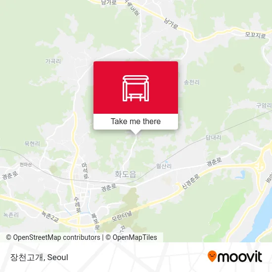 장천고개 map