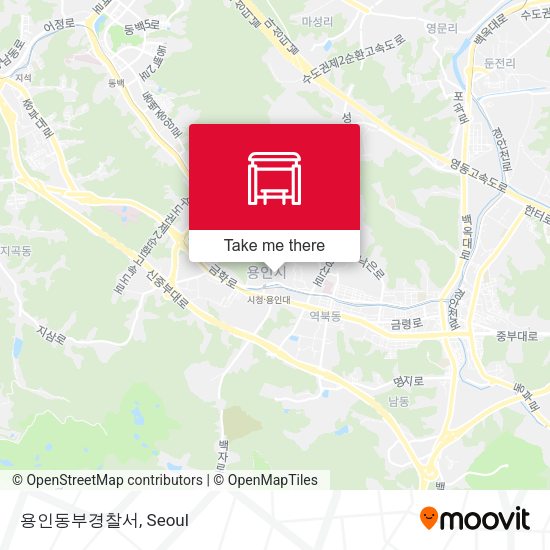 용인동부경찰서 map