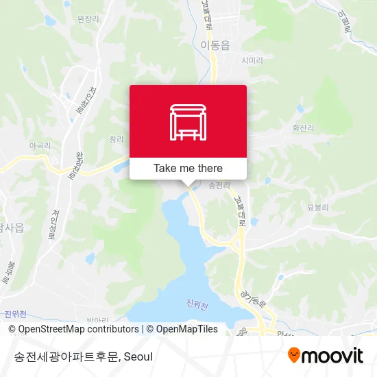 송전세광아파트후문 map